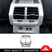 Rear Air Outlet Anti-Kick Panel Trim Fit For Audi Q3 2019-2024 Matte Silver ABS