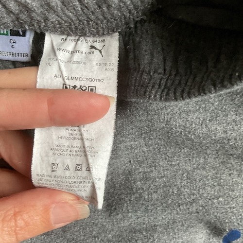 Puma Gray Jogger Sweatpants size 6 - Picture 4 of 6