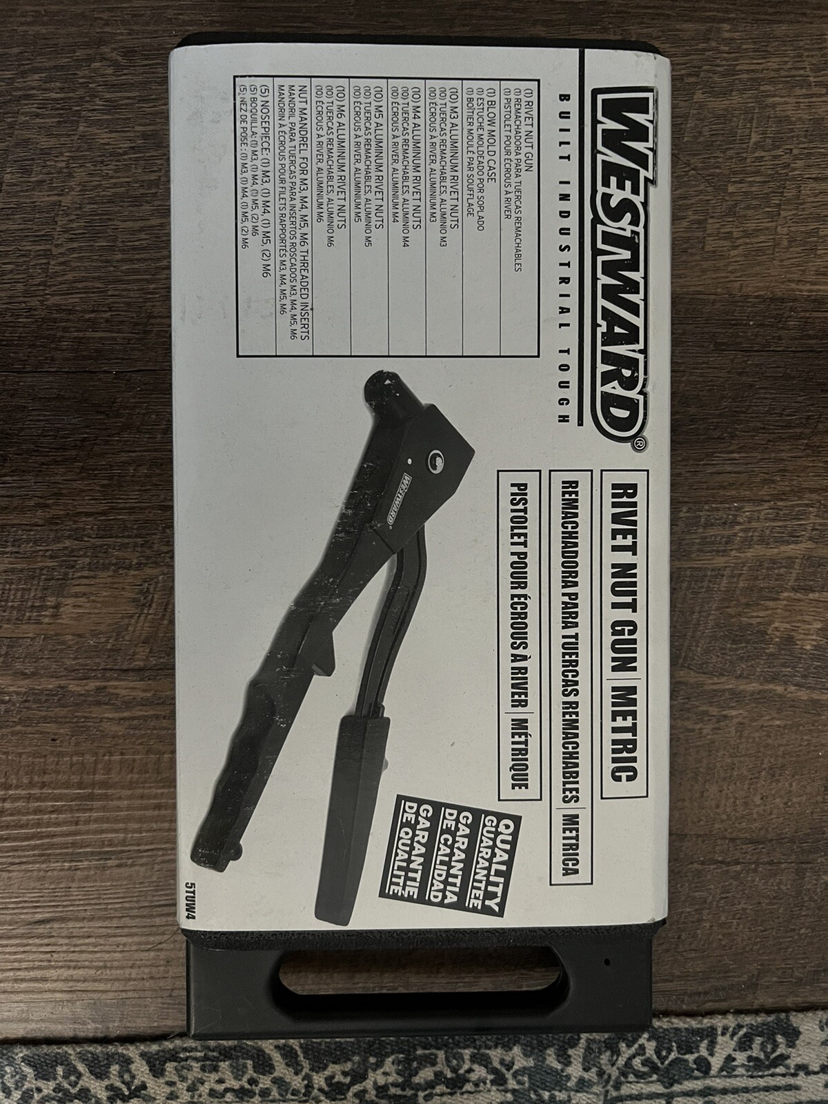 Westward Rivet Nut Tool 5TUW4 with Mandrels and other Accessories eBay