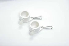 Tangle Free Flag Pole Mounting Rings (2-Piece Set) Metal Clips Easy Installation