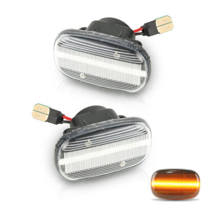 Pair LED Side Repeater Indicator Light Lamp For Toyota Hilux Vigo Mk6