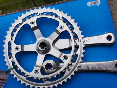 SHIMANO DURA ACE KURBELGARNITUR FC-7400 170 JH VIA JAPAN GUARNITURA BICI VINTAGE - Bild 2 von 24