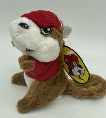 NEW Buc-ee's Beaver w/Red Beanie Mini Plush   Backpack Clip KeyChain NWT Bucees