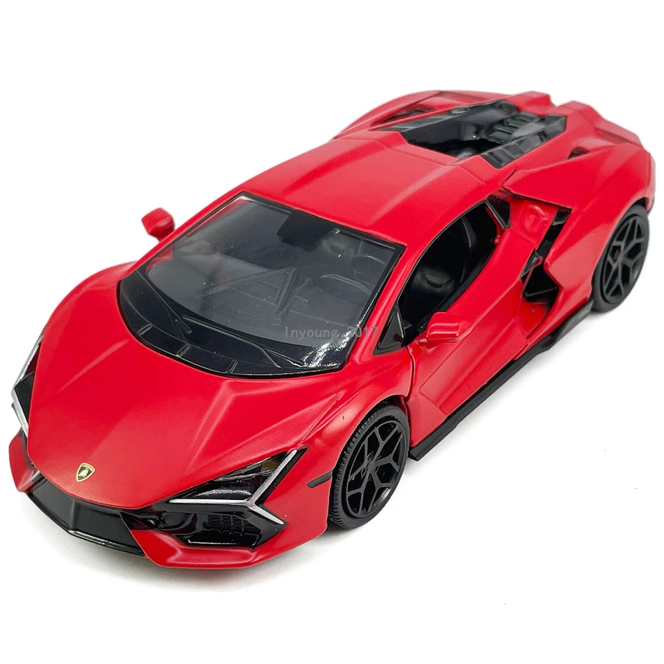 1/32 Scale Lamborghini Revuelto Model Car Diecast Toy Cars Metal Vehicles Red - Image 4 of 4