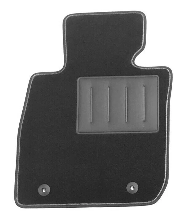 SERIE 4 TAPPETI Per MAZDA 2 II (2015-2020) – In Moquette Nera, Con Battitacco Cucito, Antiscivolo, MADE IN ITALY
