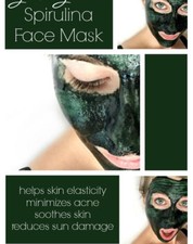 SPIRULINA POWDER FOR DETOX REMINERALIZING PURIFYING HEALING FACE MASK OILY SKIN 