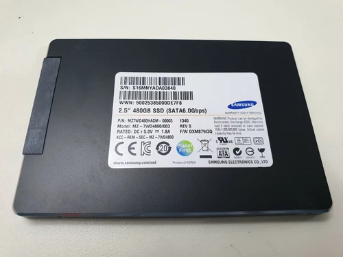 compatible Samsung MZ7WD480HAGM-0003 SM843T 480GB SSD 6G MLC 2.5" MZ-7WD4800/003 - Picture 1 of 3