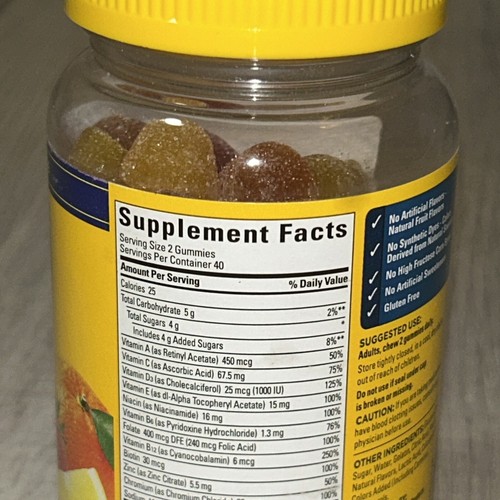 Nature Made Men's Multivitamin + Omega-3 Gummies, 80 Gummies, Exp 04/2026 - Picture 16 of 20