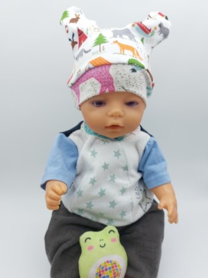 Puppenkleidung/Bekleidung - 5 tlg.Set,für Babypuppen 43 cm Handmade 564 Unikat 