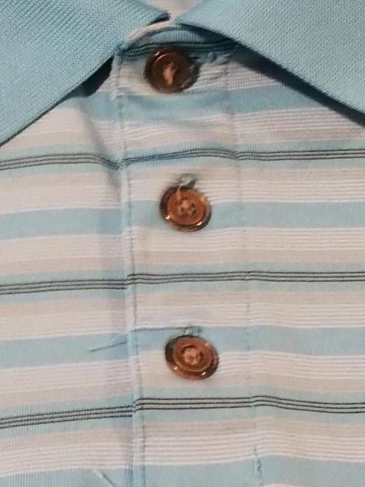 Kirkland Signature Mens Polo Golf Rugby Equestrian Shirt Blue Size XXL  - Image 2 of 4