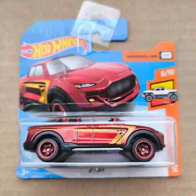 Hot Wheels SHORT CARD 2019 HW HOT TRUCKS 2-TUFF RED