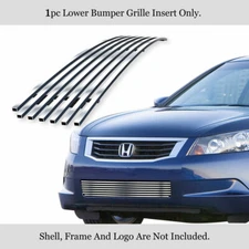 Fits 2008-2010 Honda Accord Sedan Bumper Stainless Chrome Billet Grill Insert