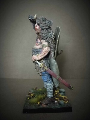 GERMANIC WARRIOR, 9aD. painted figure 75 mm | eBay