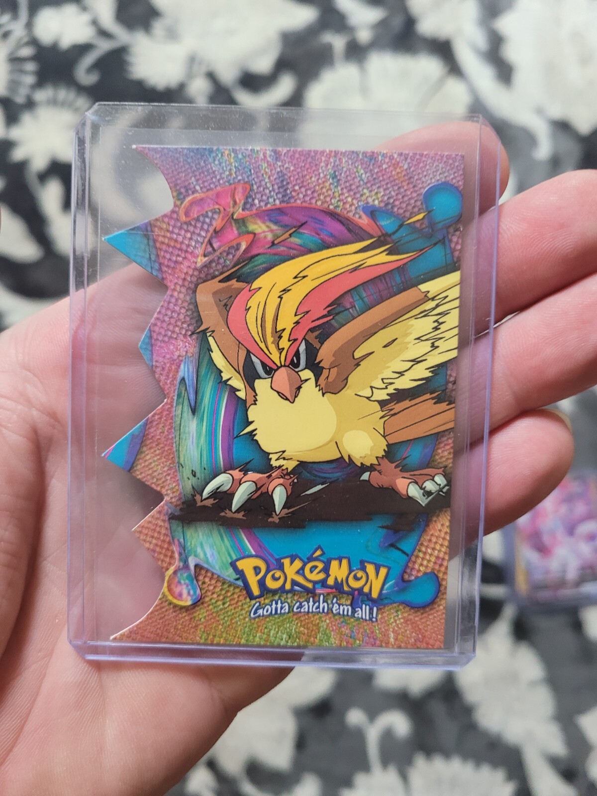 LP 2000 Topps Pokemon TV Animation Series 2 #18 Pidgeot Die Cut Card EV12 of 12