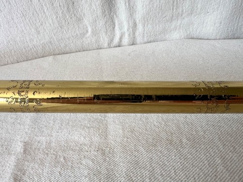 Vintage Ornate Decorative Etched Brass Battle Axe 24" For Display - Picture 5 of 15