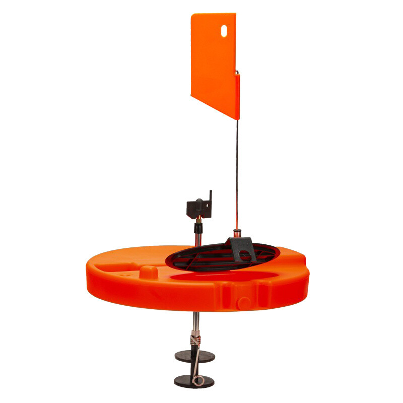 Ice Fishing Platform Orange Red Floating Water Antifreeze Point Ice