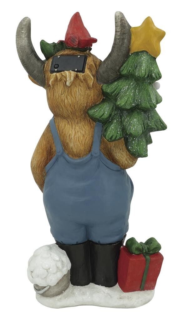 Heyfibro Hello Winter Highland Cow Gartenflagge, 30,5 X 45,7 Cm