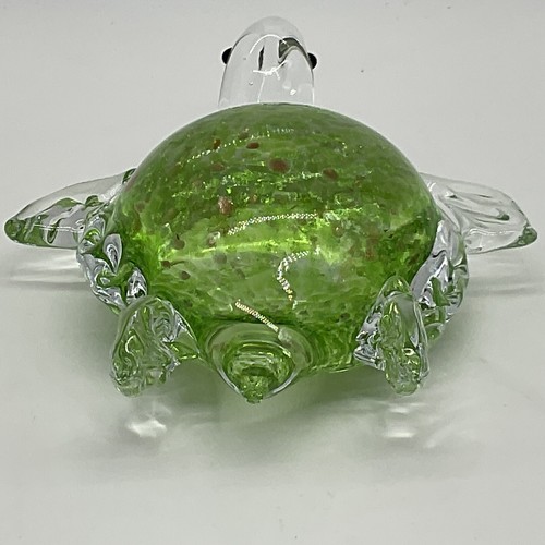 Lenox Green Glass turtle - Picture 9 of 10