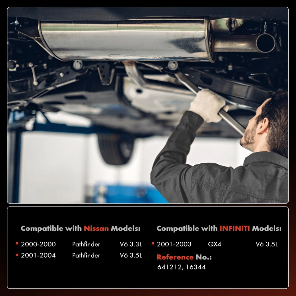 Convertidor catalítico delantero derecho para INFINITI QX4 01-03 Nissan Pathfinder 00-04 Foto 2 de 4