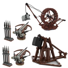 Medieval Ballista + Medieval Crane + Medieval Trabuchet for Medieval Castle MOC