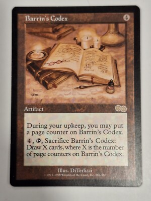 Barrin's Codex - Urza's Saga - Magic the Gathering MTG Nice!