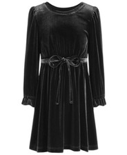 I.N.C. International Concepts Little Girls Stretch Velour Dress (Black, X-Large)