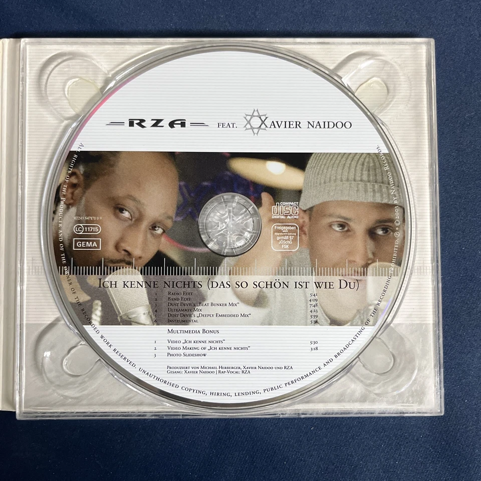 Ich Kenne Nichts (das So von Rza Feat.Xavier Naidoo - Maxi CD Zustand Gut @132 - Bild 3 von 3
