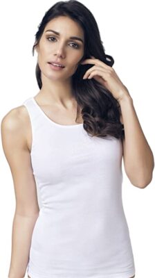 Damen Unterhemd Weitschulter Strick Baumwolle Warm Interlock Nottingham