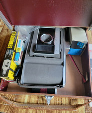 Polaroid Electric Eye Land Camera Model J66 With Original Polaroid Leather Case