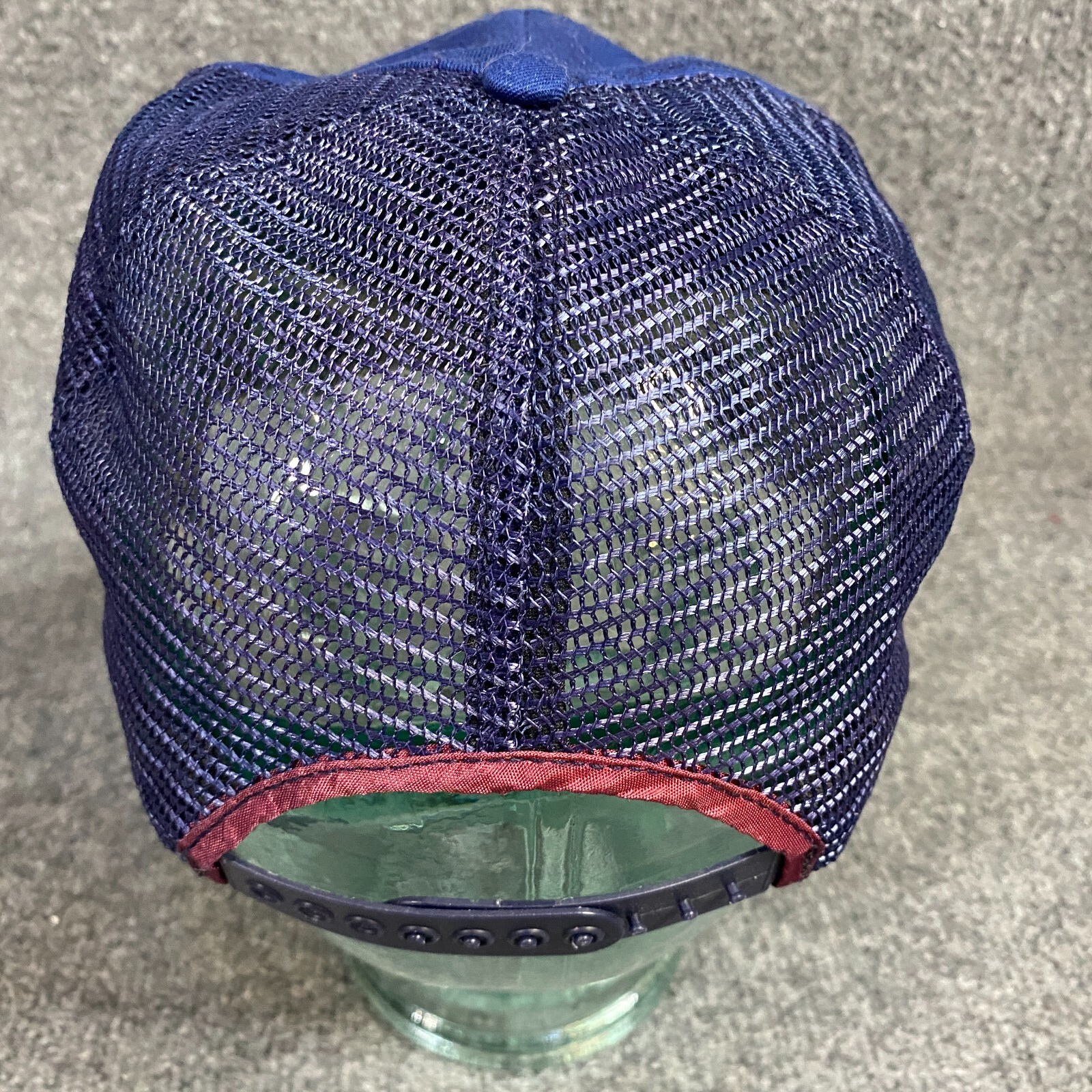 Apache Helicopter Trucker Hat Vintage Blue White Strapback AH64A eBay