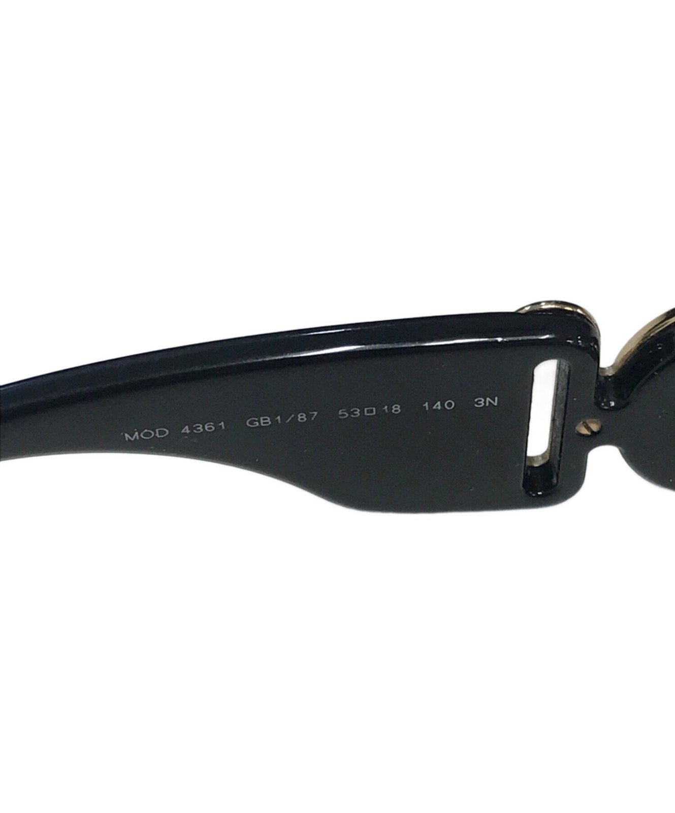 VERSACE Octagonal Sunglasses MOD4361 Black Used 53-18-140 Men's Fashion Acces... thumbnail 7