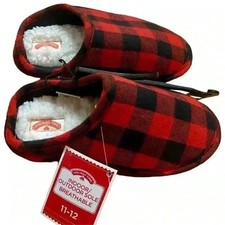 Plaid toddler slippers NEW 11/12