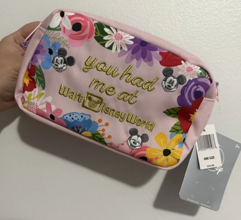Disney Parks Floral Belt Bag