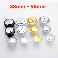 Dia 38mm - 58mm Dual Flush Toilet Cistern Round Push Button Fitting Replacement