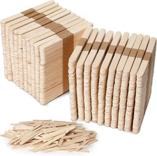 BBTO 3000 Pcs Wooden Craft Sticks 4.5 Inches Ice Cream Lollipop Waxing... 