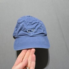 Vineyard Vines Whale Logo Blue Cotton Baseball Cap Hat Adjustable Strap