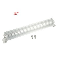 Aluminum Dual Pass 18 Finned Transmission Oil Cooler Universal For Hot Rod Cars