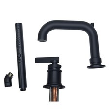 Kohler 35913-4-BL Castia Roman Tub Filler with Hand Shower - Matte Black READ