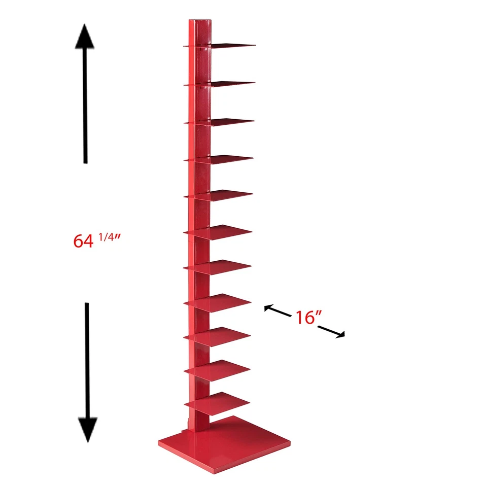 Stewartby Spine Tower Shelf - Valiant Poppy, Red - Image 3 of 4