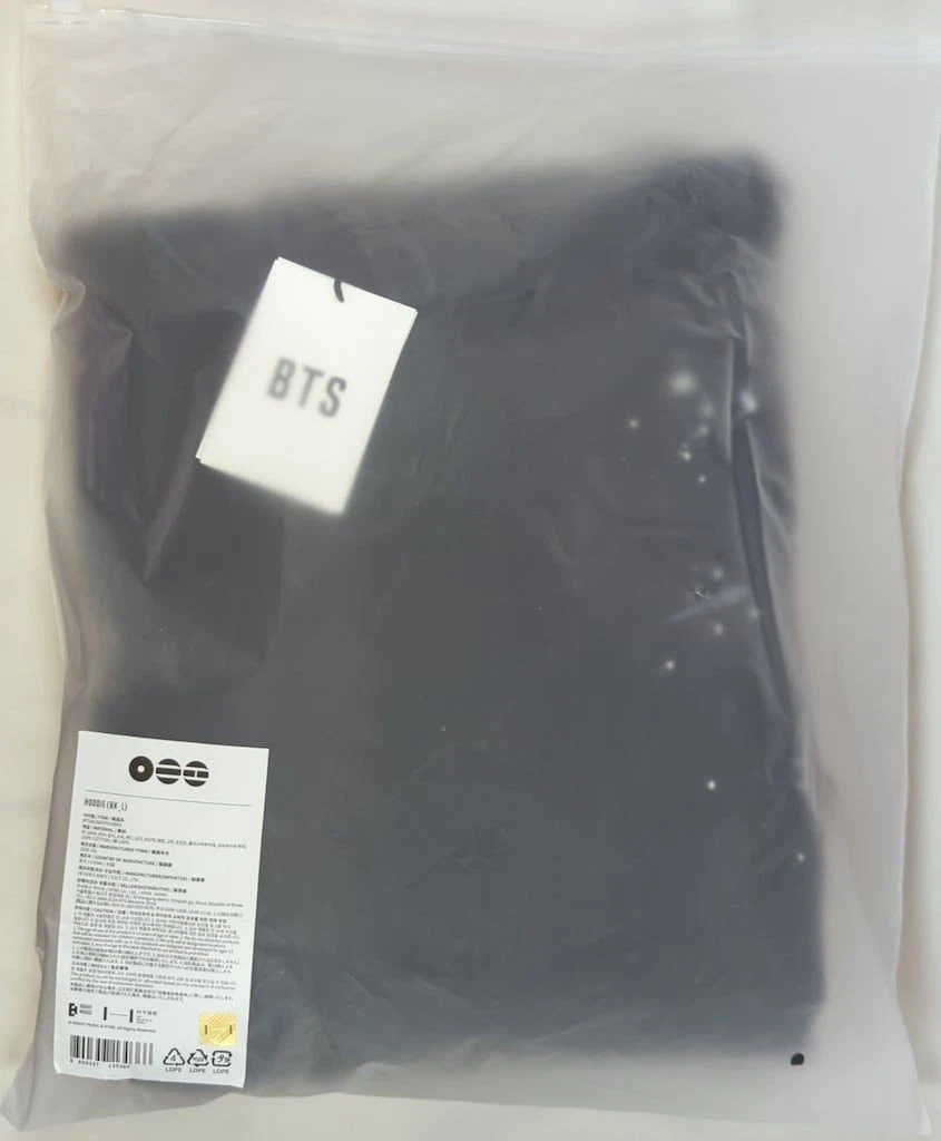 BTS ARIRANG Official Hoodie Black Size L Pop-Up From Japan NEW | eBay