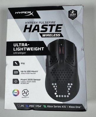 New HyperX Pulsefire Haste Ultra-Lightweight Wireless Optical Gaming Mouse 