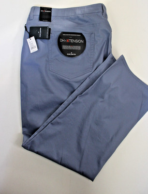 DANIEL HECHTER BLUE H-XTENSION MODERN TAPERED FIT STRETCH PANTS SZ: 56 X 32 NWT