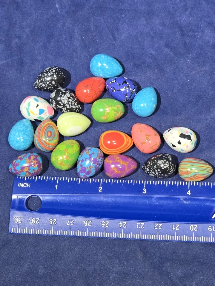 20 huevos de piedra natural: tesoros pulidos de la tierra - absolutamente hermosos Foto 3 de 4
