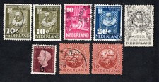 Netherlands 1949-50 stamps Mi#544-62 used CV=42$