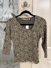 Soft surroundings Animal Print Knit Top