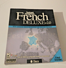Instant Immersion French Deluxe v2 by Topics Entertainment 8-Disc CD-ROM Set New