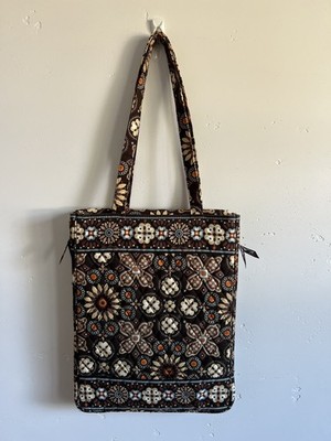 Vera Bradley Canyon Tote Brown Floral Quilted Cotton Retired Pattern New