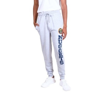 Men s NBA Game Day Jogger Sweatpants Heather Gray Small Denver Nuggets