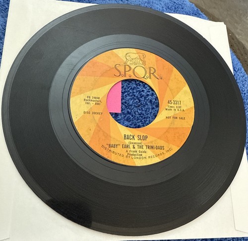 BABY EARL & THE TRINI-DADS BACK SLOP A MIKE MONSTER RARE INSTRUMENTAL VG