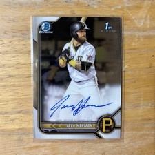 Topps 2022 Bowman Chrome Jack Herman 1st Autograph #CPA-JH Pittsburgh Pirates
